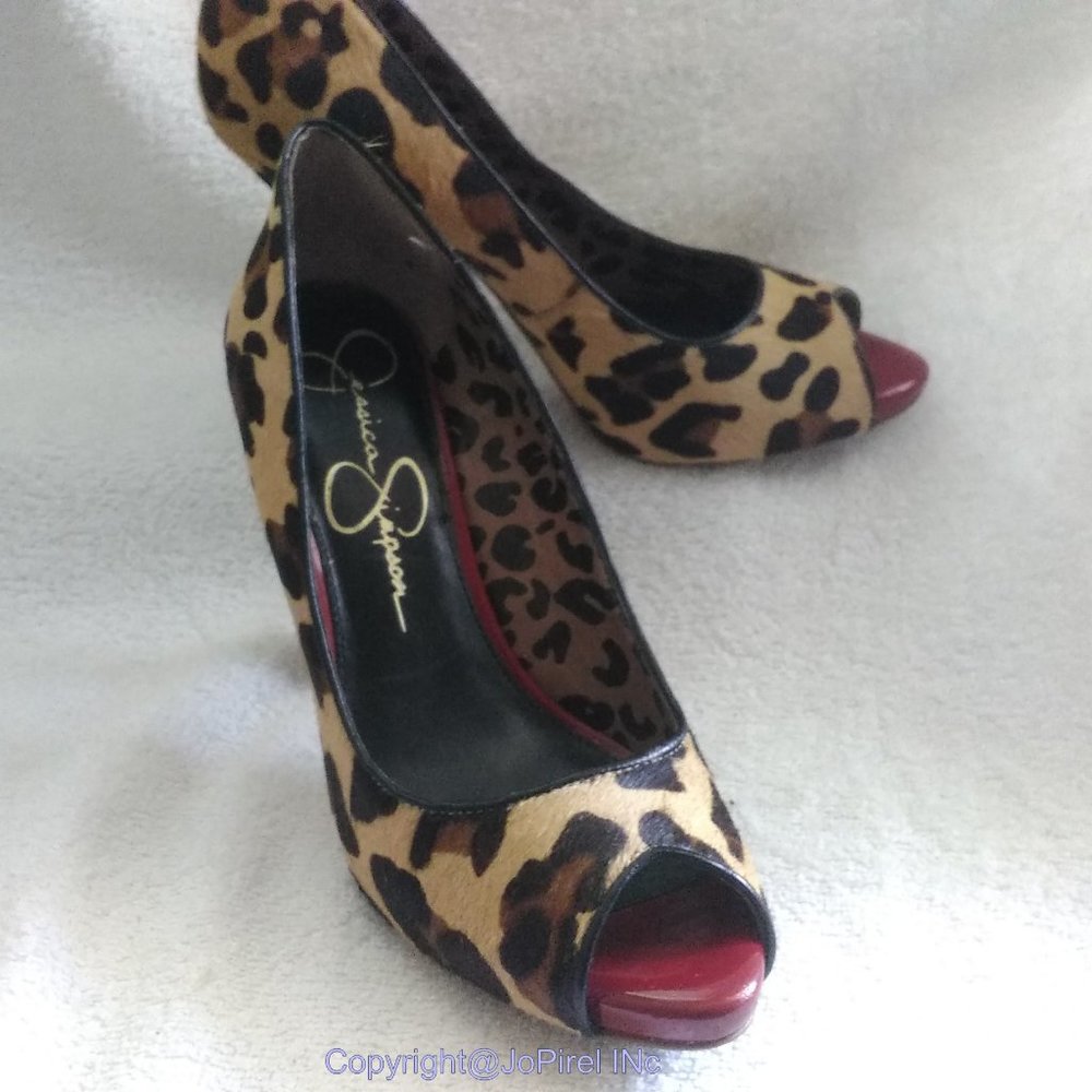Jessica Simpson Leopard Print Heel InFashion